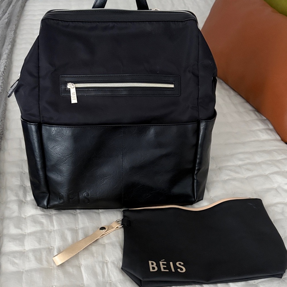 Beis Diaper Backpack and Wet/Dry Pouch
